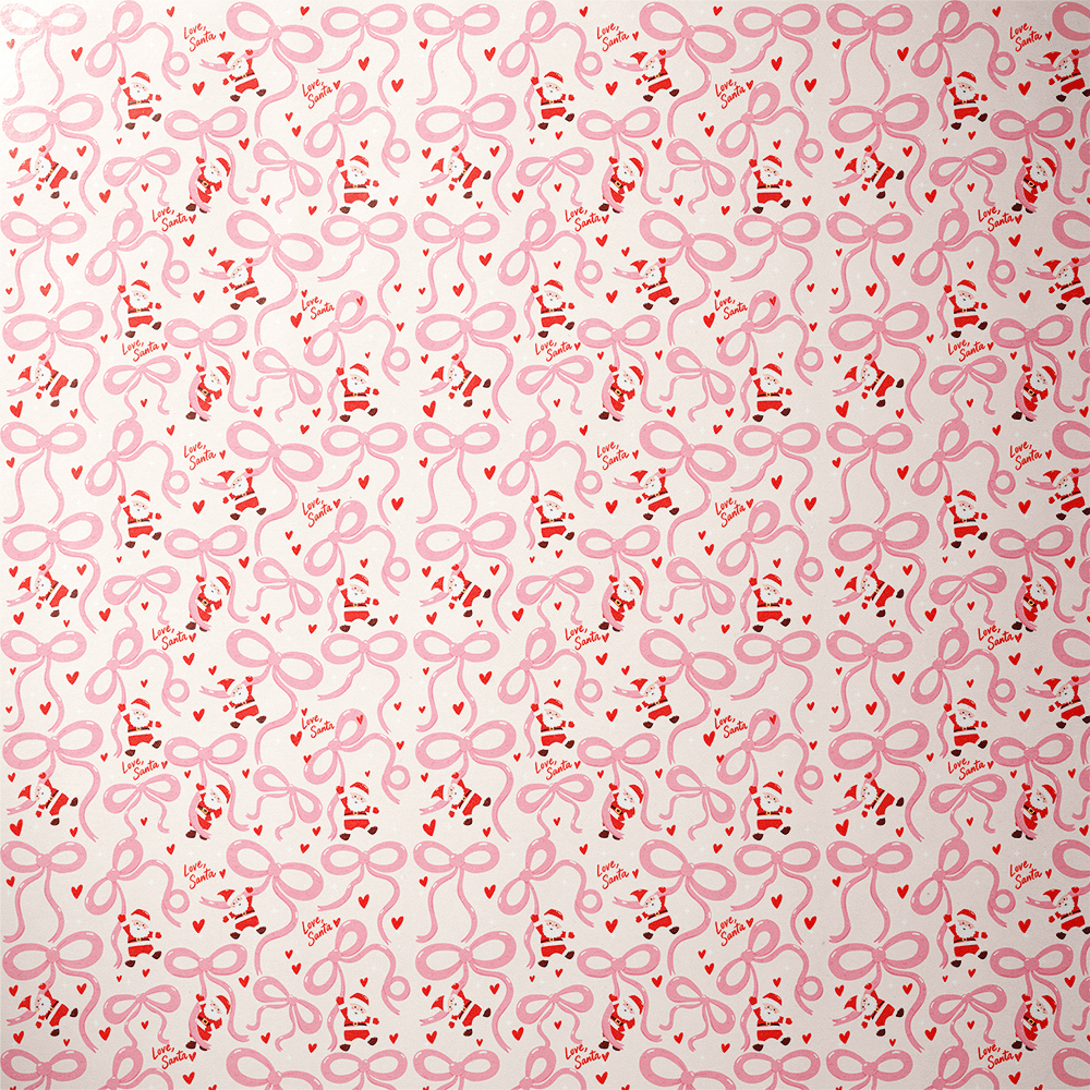 Love Santa Wrapping Paper - Hang On, Santa - Haus of Wrap