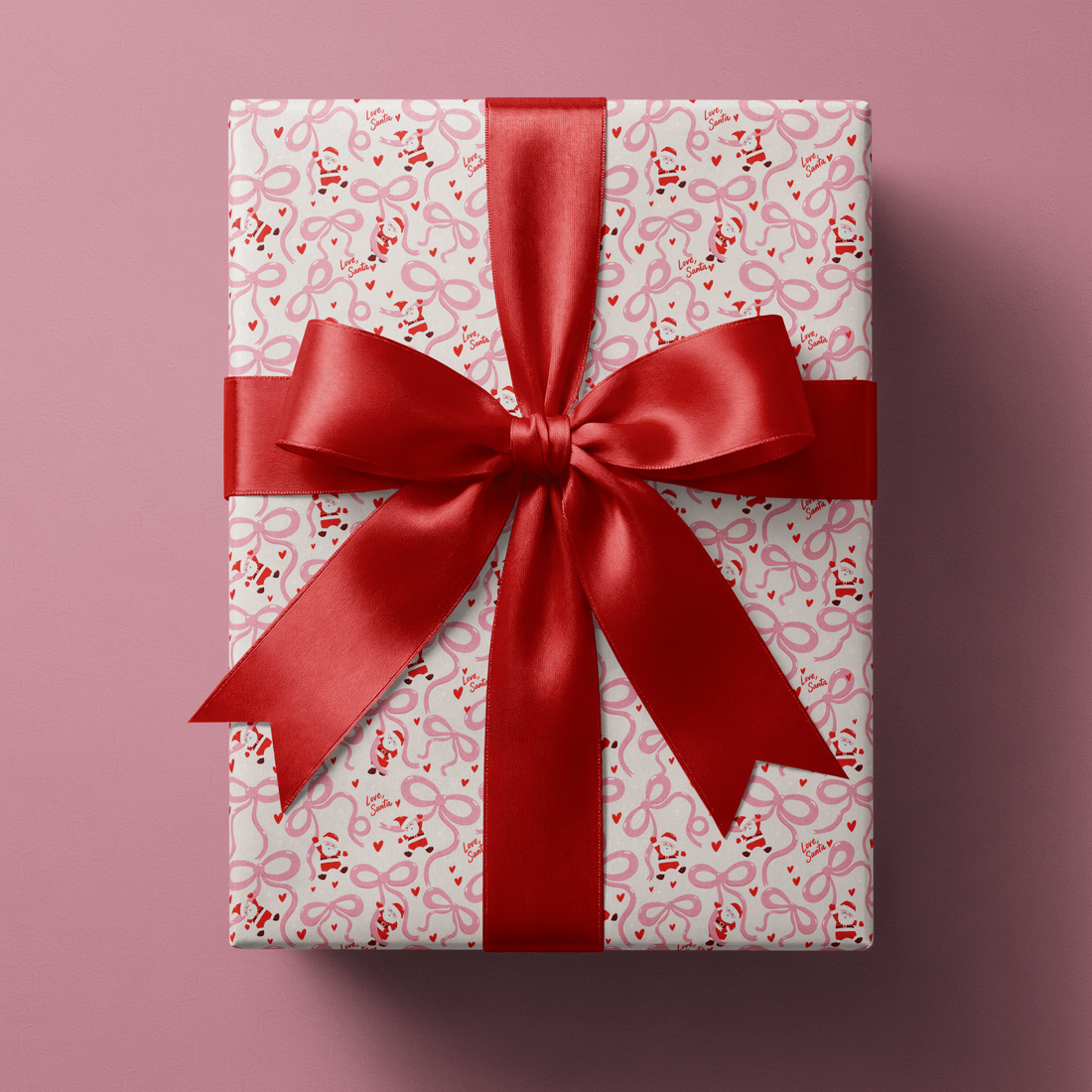 Love Santa Wrapping Paper - Hang On, Santa - Haus of Wrap