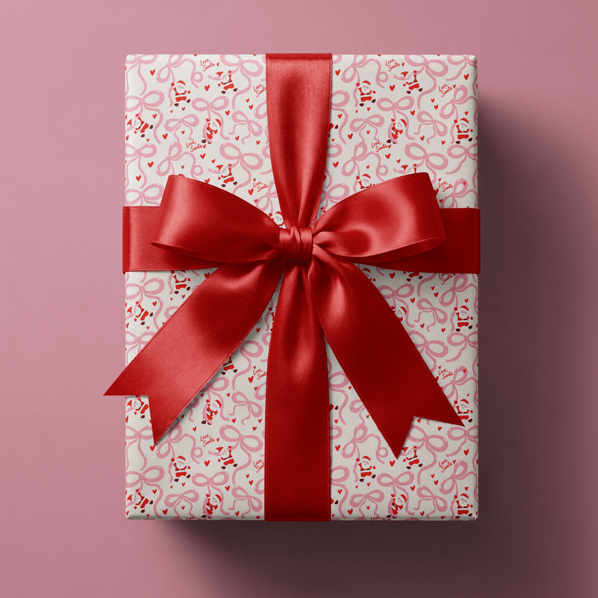 Love Santa Wrapping Paper - Hang On, Santa - Haus of Wrap