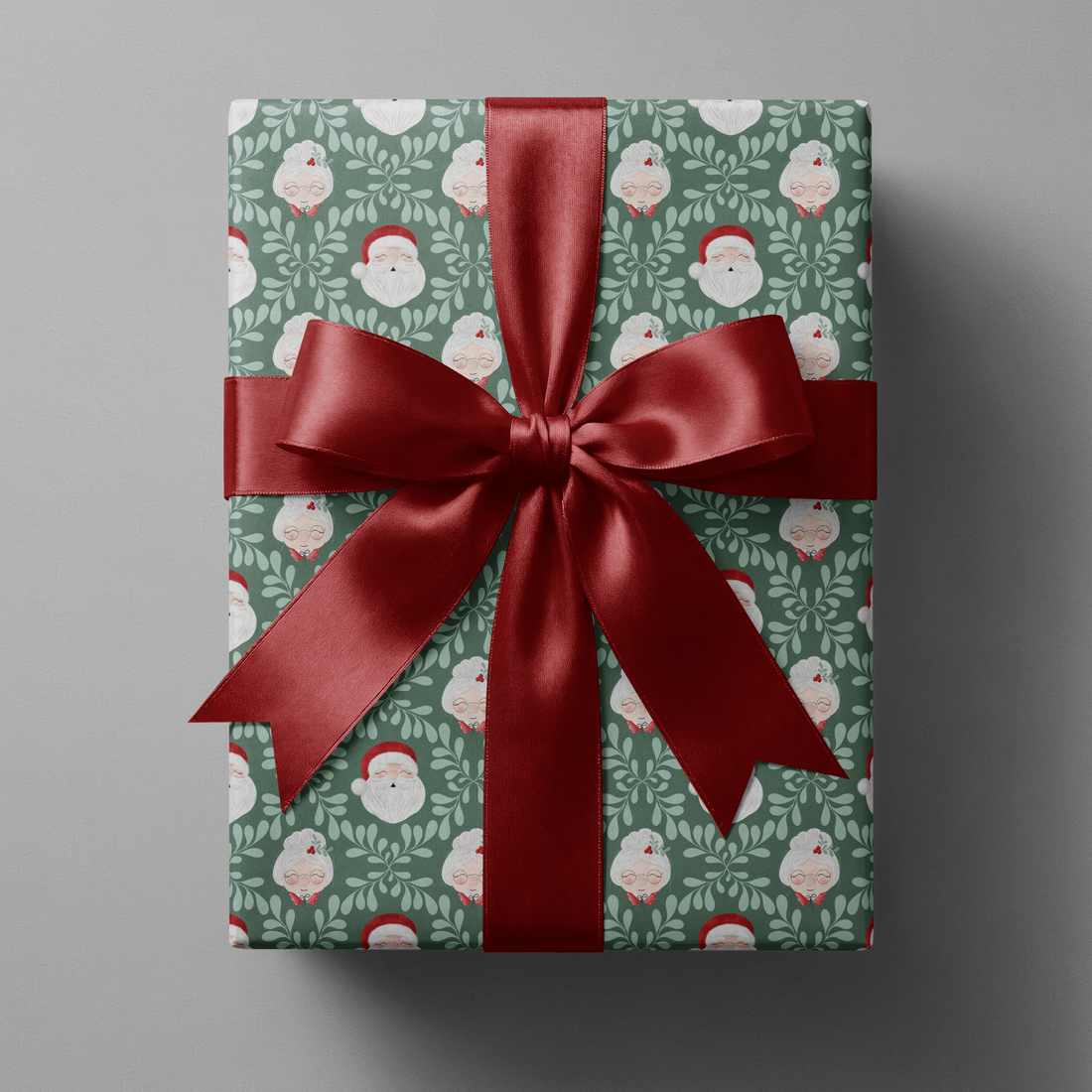 Mrs Claus Wrapping Paper - North Pole Sweethearts - Haus of Wrap