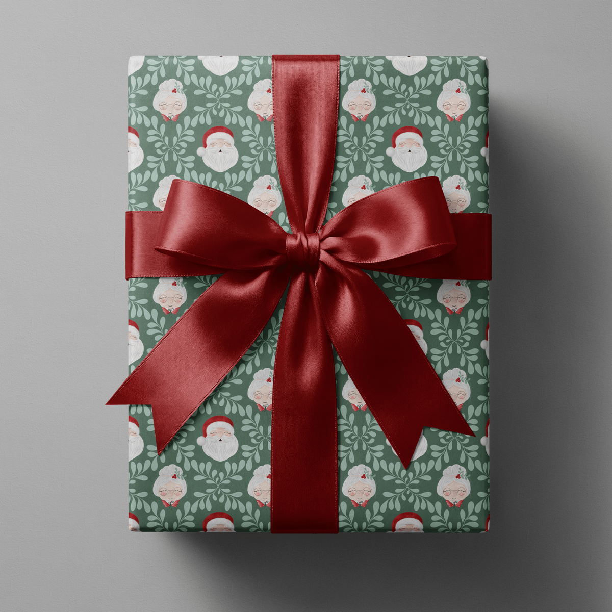 Mrs Claus Wrapping Paper - North Pole Sweethearts - Haus of Wrap