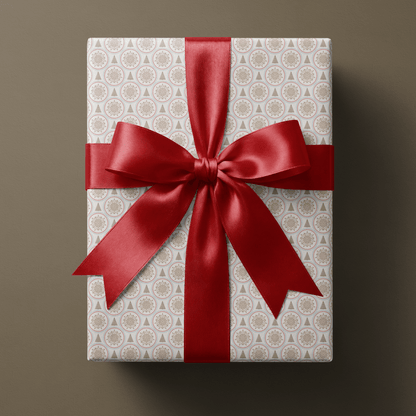 Snowflake Christmas Wrapping Paper - Gilded Flake - Haus of Wrap