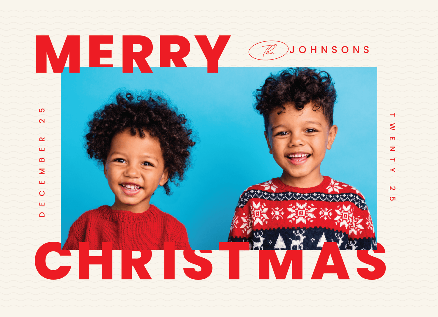 Vibrant Holiday Christmas Photo Postcard - Haus of Wrap