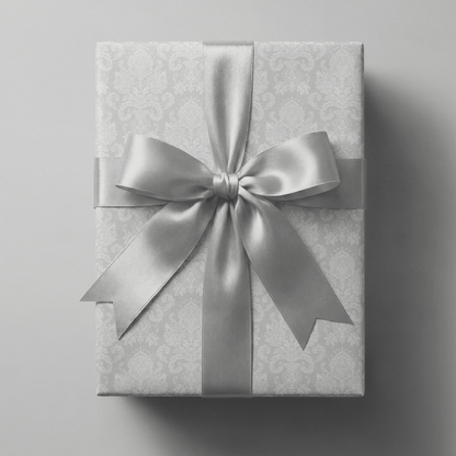 Wedding Wrapping Paper - Silver Vow - Haus of Wrap