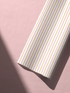 Alt Tag: Pink Stripe Wrapping Paper roll with ultra-thin soft rose and sun-kissed gold pinstripes for chic gift wrapping