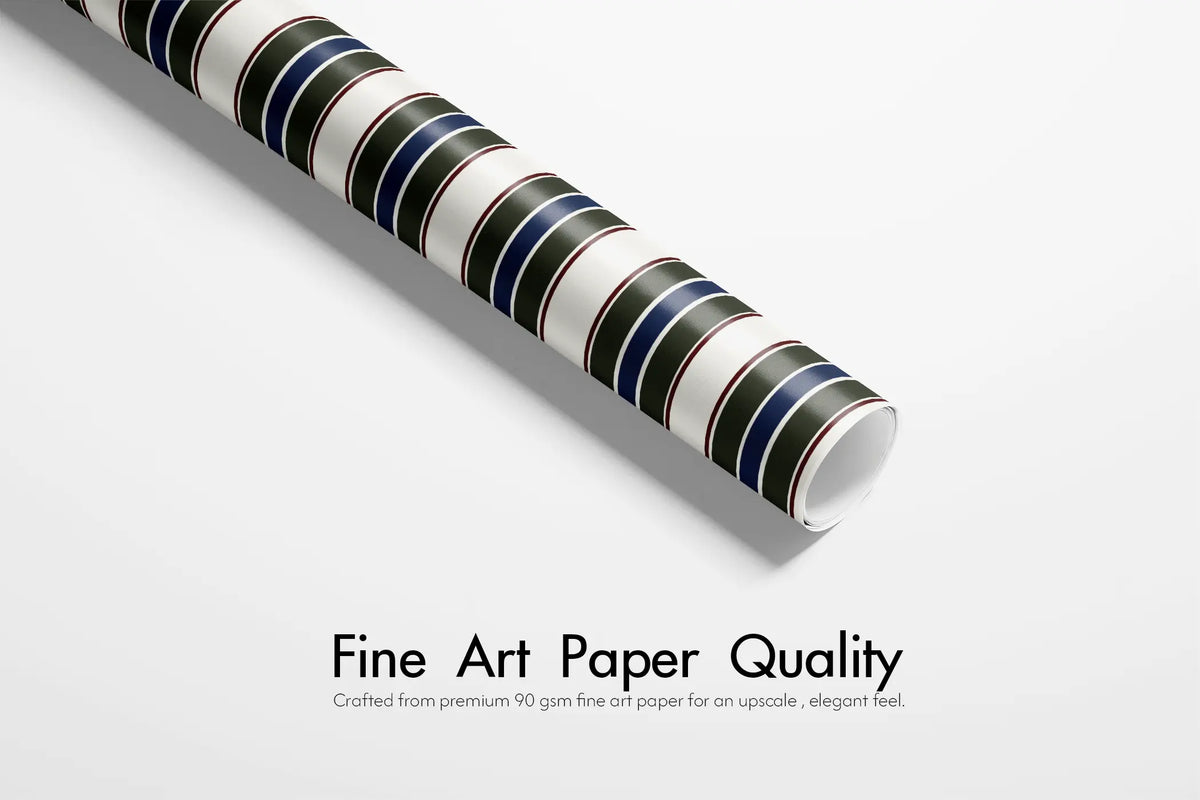 Striped Wrapping Paper - The Hunt Club - Haus of Wrap
