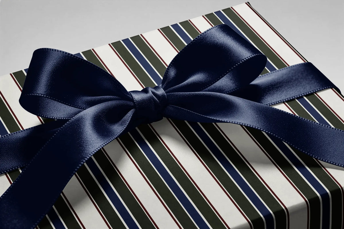 Striped Wrapping Paper - The Hunt Club - Haus of Wrap